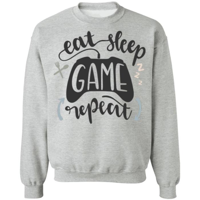 Eat sleep game repeat shirt