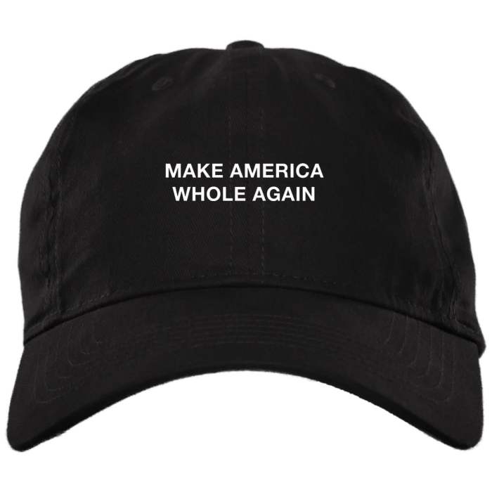 Make America Whole Again Embroidery Hat Cap